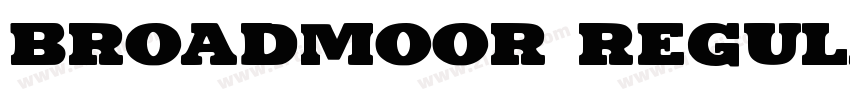 Broadmoor Regular字体转换